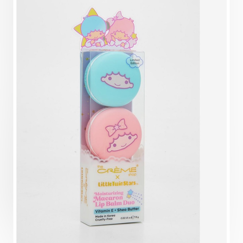 SanrioLittle Twin Stars Moisturizing Macaron Lip Balm Duo